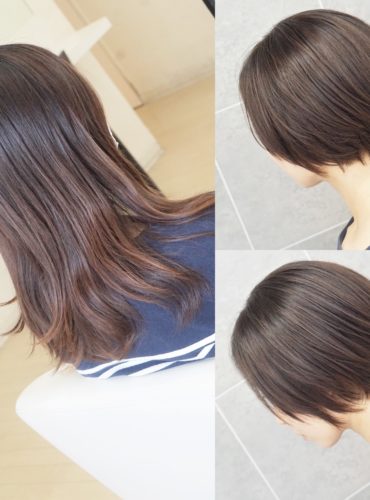 施術前後の写真が並んでいる一枚
